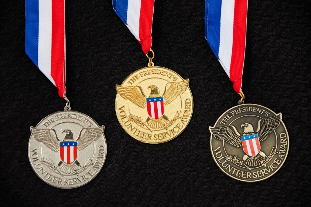This image has an empty alt attribute; its file name is PVSA-Award-Medallions-1024x683.jpg